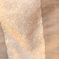 Table Runner 100% Polyester  Brocade Patchwork Off White Golden Brown - 12" X 84"