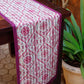 Table Runner Poly Canvas Digital Print With Flat Piping  Multi - 12" X 84"