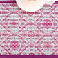 Table Runner Poly Canvas Digital Print With Flat Piping  Multi - 12" X 84"