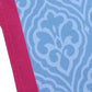 Table Runner Poly Canvas Block Print With Elephant Motif  Maroon Grey - 12" X 84"