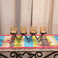 Table Runner Cotton Blend Geometric Floral Abstract Multi - 12" X 84"