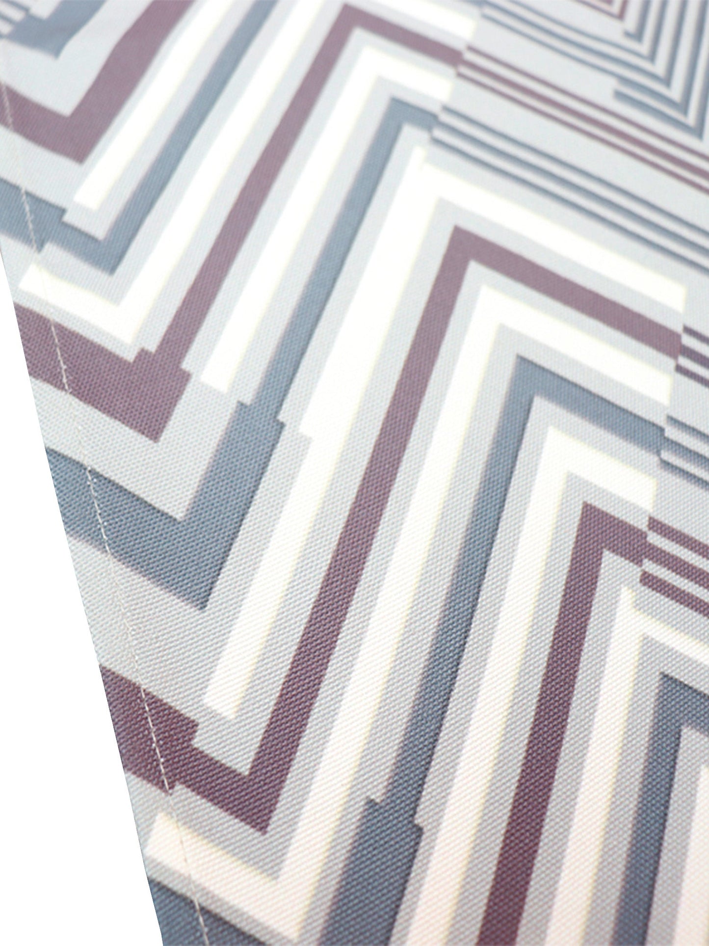 Table Runner Poly Canvas Geometric Digital Printed Sage Green  - 12" X 84"