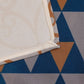 Table Runner Poly Canvas Geometric Print Multi  - 12" X 84"