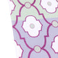 Table Runner Poly Canvas Moroccan Ogee Pattern Multi  - 12" X 84"