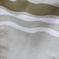 Table Runner Poly Canvas Abstract Striped Beige And Brown  - 12" X 84"