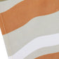 Table Runner Poly Canvas Abstract Striped Beige And Brown  - 12" X 84"