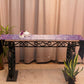 Table Runner Velvet Geometric Paisley Multi  - 12" X 84"