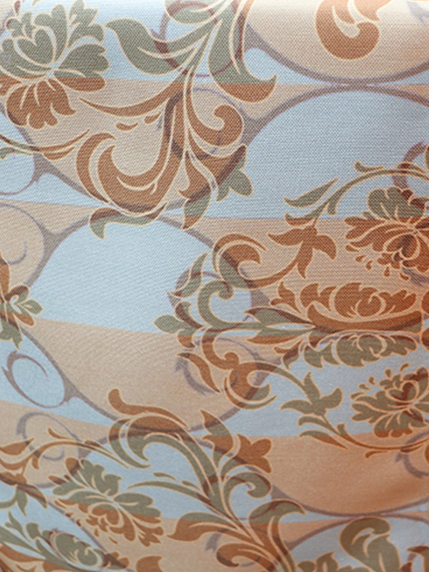 Table Runner Poly Canvas Floral Print Multi  - 12" X 84"