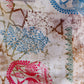 Table Runner Poly Canvas Abstract Jaipur Print With Embroidery Multi  - 12" X 84"