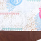 Table Runner Poly Canvas Abstract Jaipur Print With Embroidery Multi  - 12" X 84"