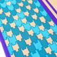 Table Runner Poly Canvas Geometric Pattern Yellow - 12" X 84"