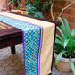 Table Runner Poly Canvas Geometric Pattern Yellow - 12" X 84"