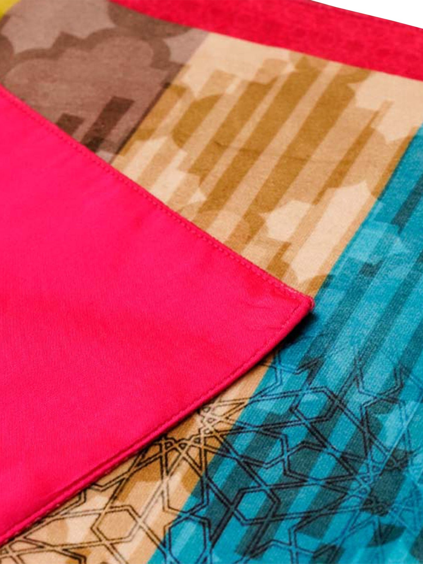 backing of table runner with abstract print for 6 seater table - 12x84 inches