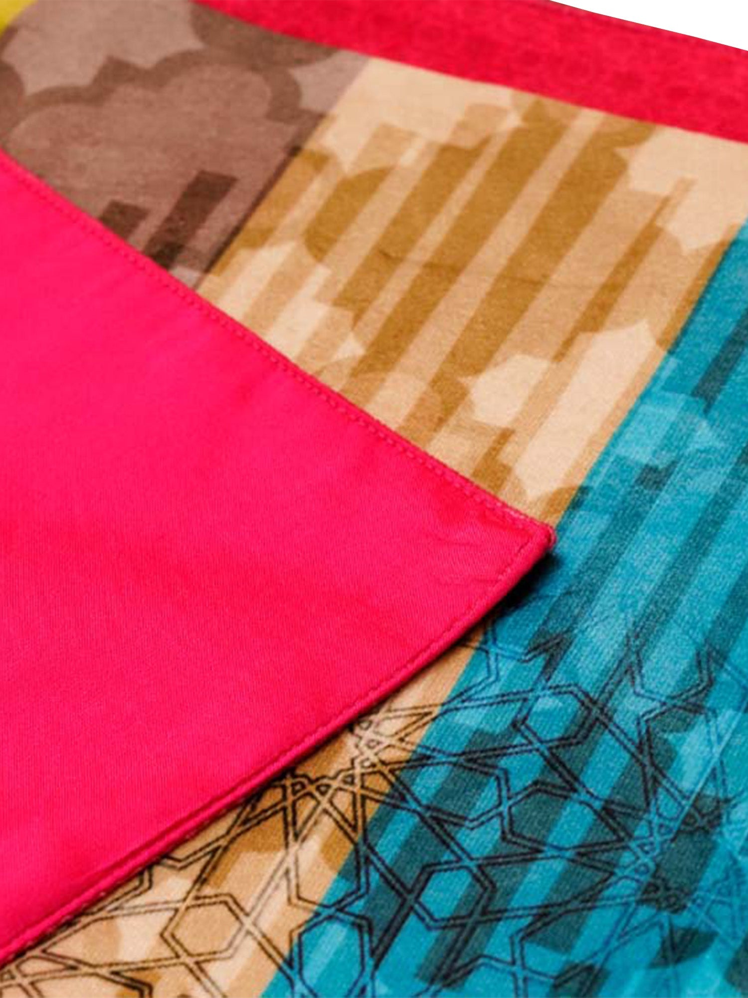 backing of table runner with abstract print for 6 seater table - 12x84 inches