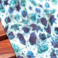 velvet table runner with mughal inspired print and embroidery - 12x84 inch