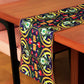 Table Runner Abstract Digital print  Green - 12" X 84"
