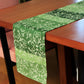 Table Runner Digital print Green - 12" X 84"