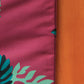 Table Runner Floral Digital Print Maroon - 12" X 84"