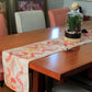 Table Runner Polycanvas Abstract Print Beige - 12" x 84"