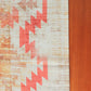 Table Runner Polycanvas Abstract Print Beige - 12" x 84"