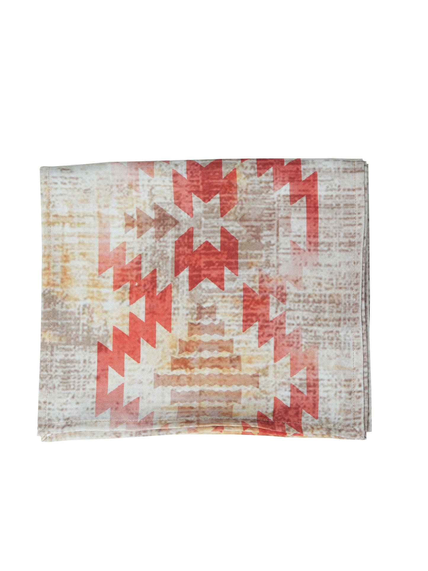 Table Runner Polycanvas Abstract Print Beige - 12" x 84"