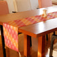 Table Runner Banarasi Brocade with Tassels | Multi - 12in X 84in