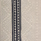 Embroidered Table Runner with Tassels for 4/6 Seater Cotton Poly Blend Grey - 12in x 84in