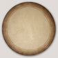 Carpet Hand Tufted 100% Woollen Ombre Bordered Brown Round - 5ft X 5ft