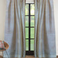 Door Semi-Sheer Door Curtain Single Curtain-52" X 90" (Motif, Gold)