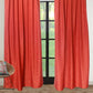 Door Curtain 100% Polyester Solid Rust - 54" X 84"
