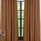 Door Curtain Polyester Blend Self Textured Ochre - 54" X 84"