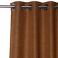 Door Curtain Polyester Blend Self Textured Ochre - 54" X 84"