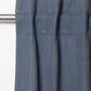 Door Curtain Cotton Blend Herringbone  Dark Grey - 54" X 84"