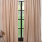 Door Sheer Curtains Polyester Blend Plain Cream - 54" X 84"