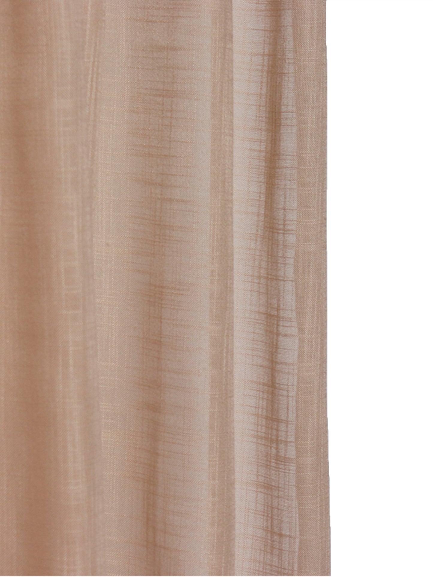 Door Sheer Curtains Polyester Blend Plain Cream - 54" X 84"