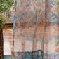 Door Transparent Sheer Curtain Polyester Abstract Floral Brown - 54" X 90"