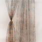 Door Transparent Sheer Curtain Polyester Abstract Floral Brown - 54" X 90"