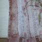 Door Transparent Sheer Curtain Polyester Mughal-Ikat Patchwork Beige - 50" X 90"