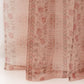Door Transparent Sheer Curtain Polyester Mughal-Ikat Patchwork Beige - 54" X 90"