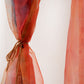 Door Transparent Sheer Curtain Polyester Abstract Multi Color - 50" X 90"
