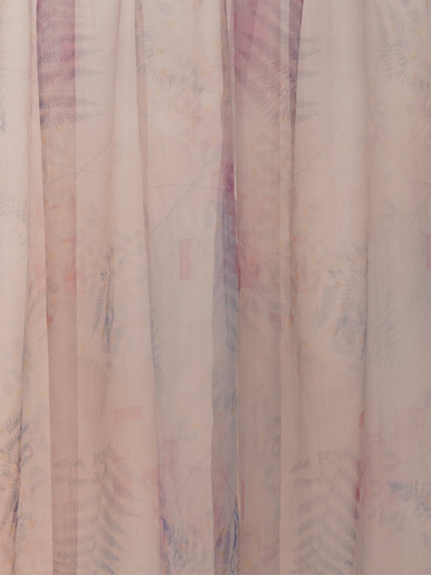 Door Transparent Sheer Curtain Polyester Geometric Multi - 50" X 90"