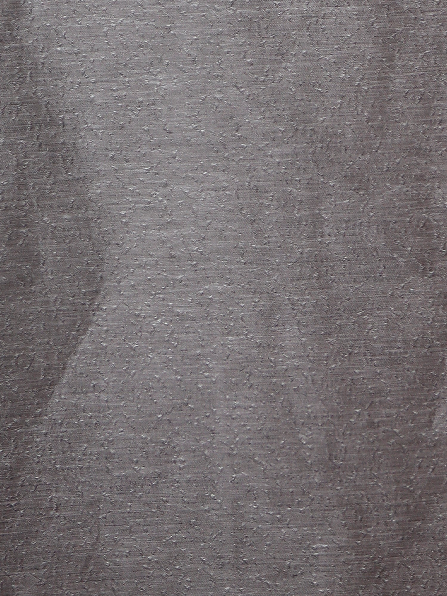 closeup of textured window curtain with rod pocket in grey color - 50x60 inch