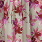 Window Curtain Cotton Blend Floral Beige with Pink - 50" X 60"