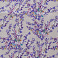 Window Curtain Cotton Blend Floral Beige with Purple - 50" X 60"