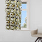 Window Curtain Cotton Blend Digital Print Floral Earthy Orchid - 50" X 60"