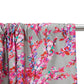 Door Curtain Cotton Blend Digital Print Floral Pink and Red - 84" X 50"