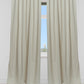 Curtain Cotton Blend Hidden Loop Self Textured Off White - 52" x 90"