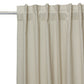 Curtain Cotton Blend Hidden Loop Self Textured Off White - 52" x 90"