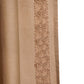 Curtain Cotton Blend Embroidered Beige - 52" x 90"
