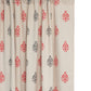 Door Curtain Screen Printed Motif Peach - 52" X 90"